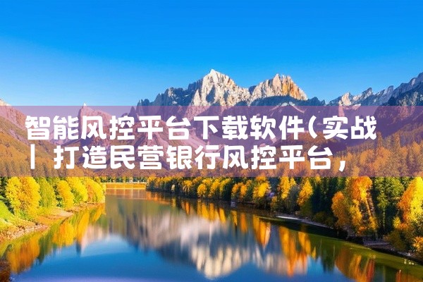 智能风控平台下载软件